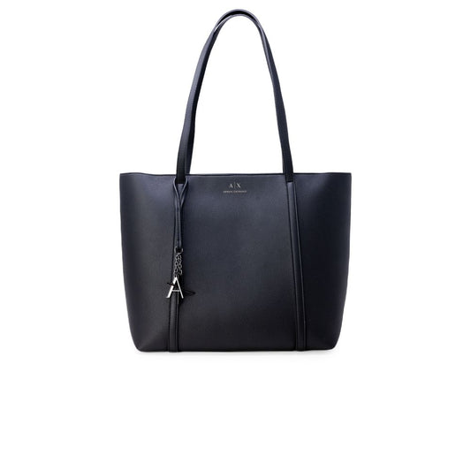 Armani Exchange Handtasche aus schwarzem Kunstleder