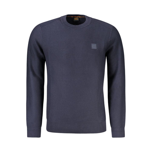 Hugo Boss Blauer Baumwollpullover