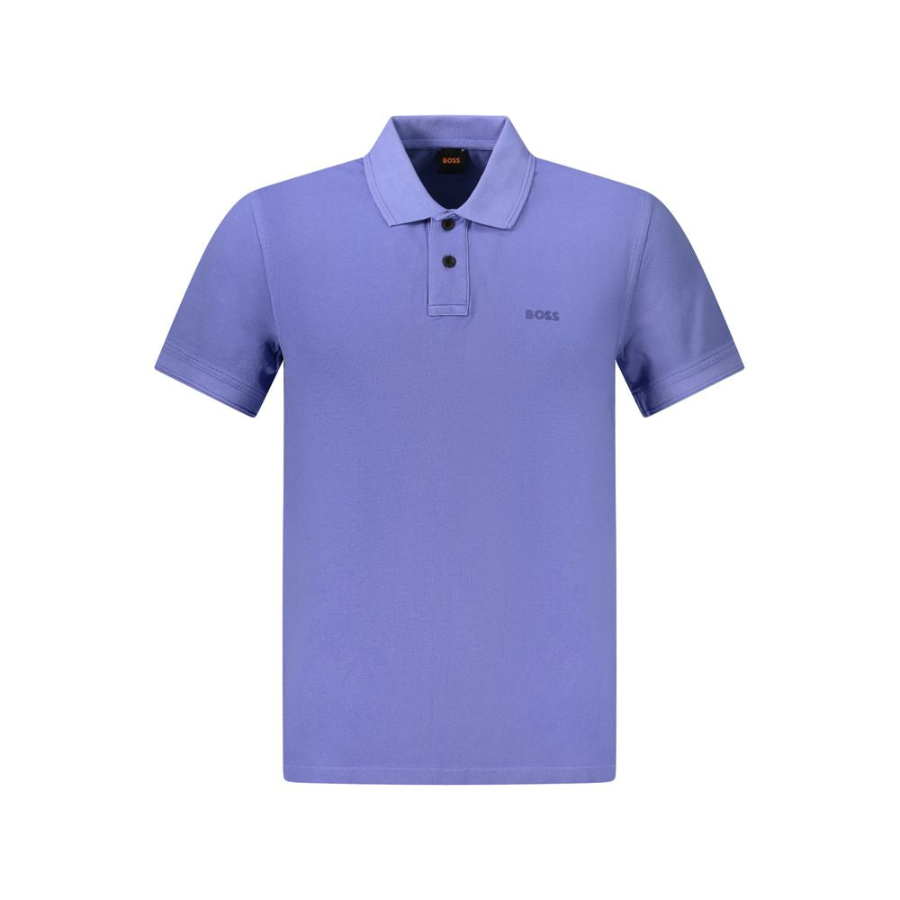 Hugo Boss Blaues Baumwoll-Poloshirt