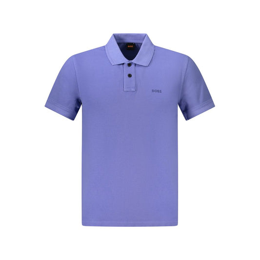 Hugo Boss Blaues Baumwoll-Poloshirt