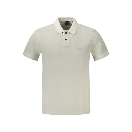 Hugo Boss Graues Baumwoll-Poloshirt