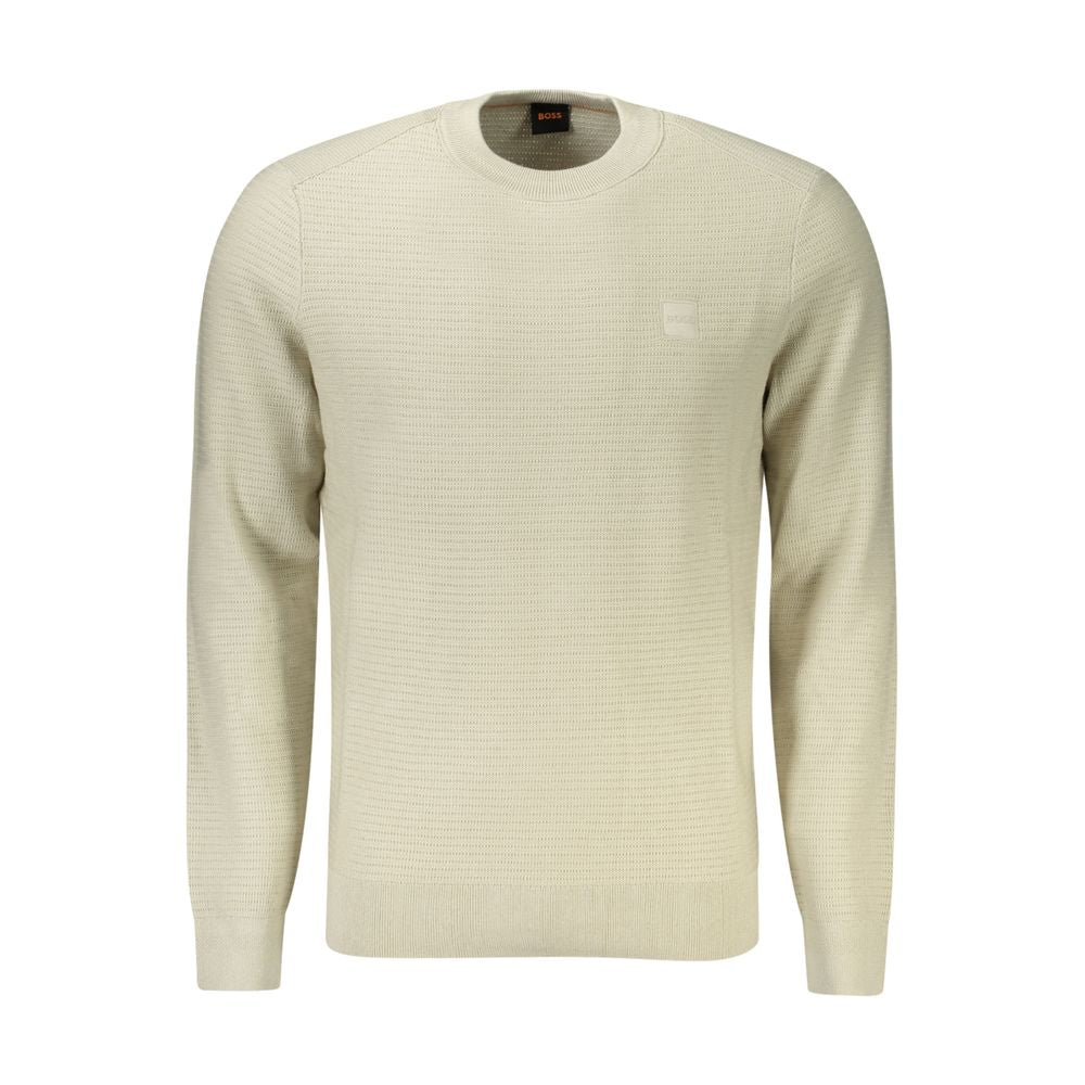 Hugo Boss Beigefarbener Baumwollpullover