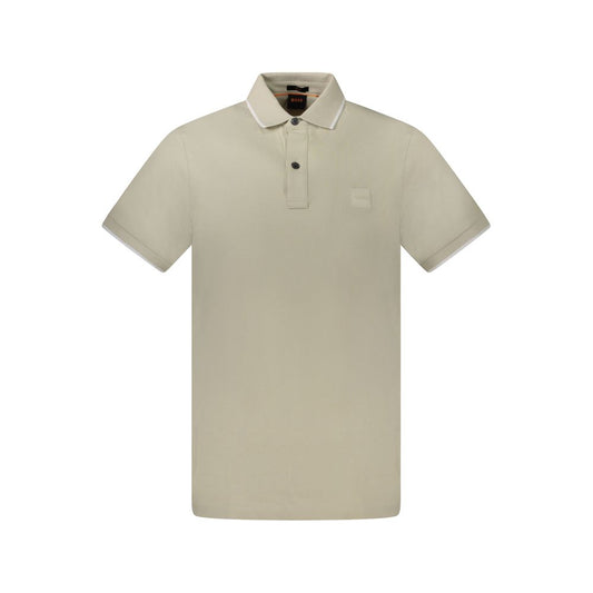 Hugo Boss Beigefarbenes Baumwoll-Poloshirt