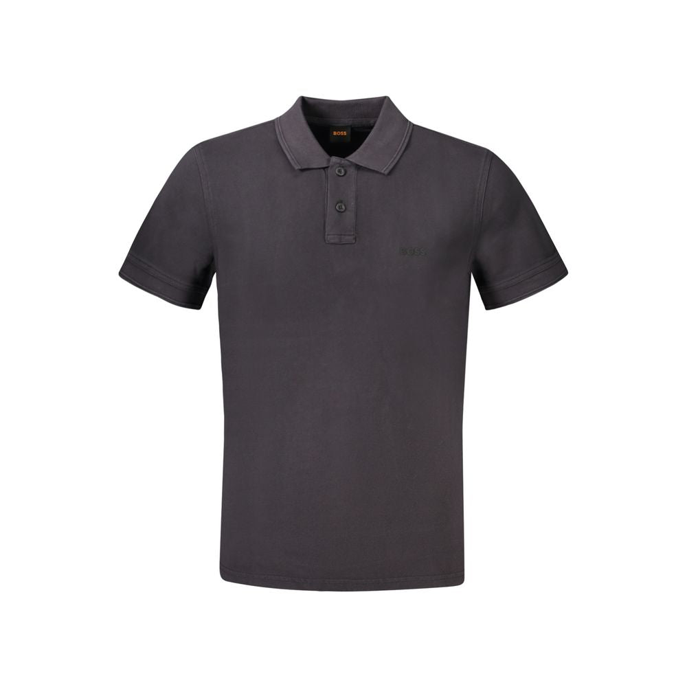 Hugo Boss Schwarzes Baumwoll-Poloshirt