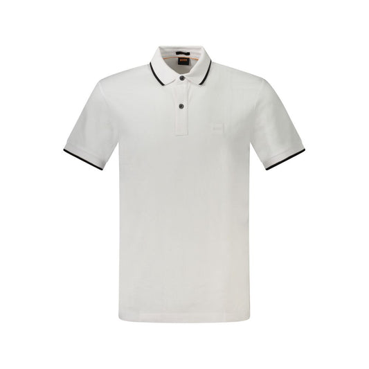 Hugo Boss Weißes Baumwoll-Poloshirt