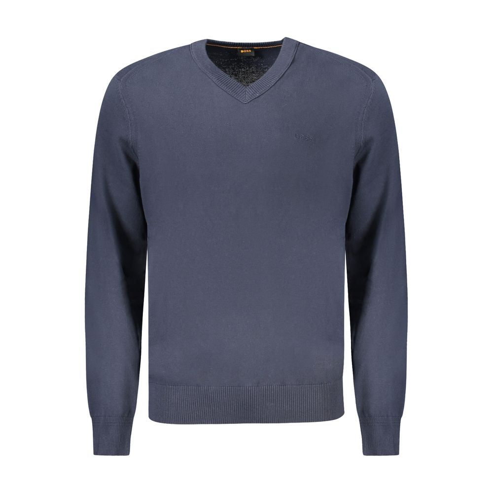 Hugo Boss Blauer Baumwollpullover