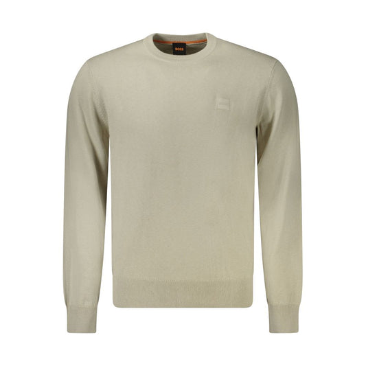 Hugo Boss Beigefarbener Baumwollpullover