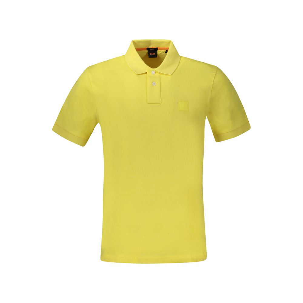 Hugo Boss Gelbes Baumwoll-Poloshirt