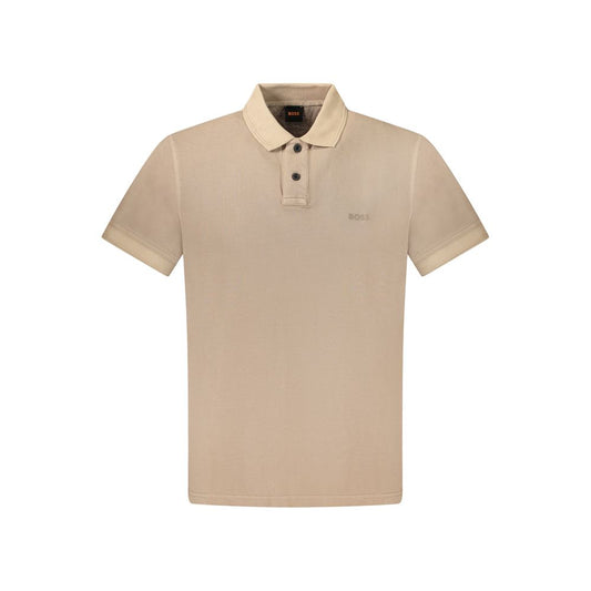 Hugo Boss Braunes Baumwoll-Poloshirt