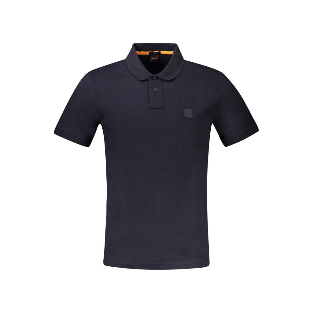 Hugo Boss Blaues Baumwoll-Poloshirt