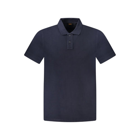 Hugo Boss Blaues Baumwoll-Poloshirt