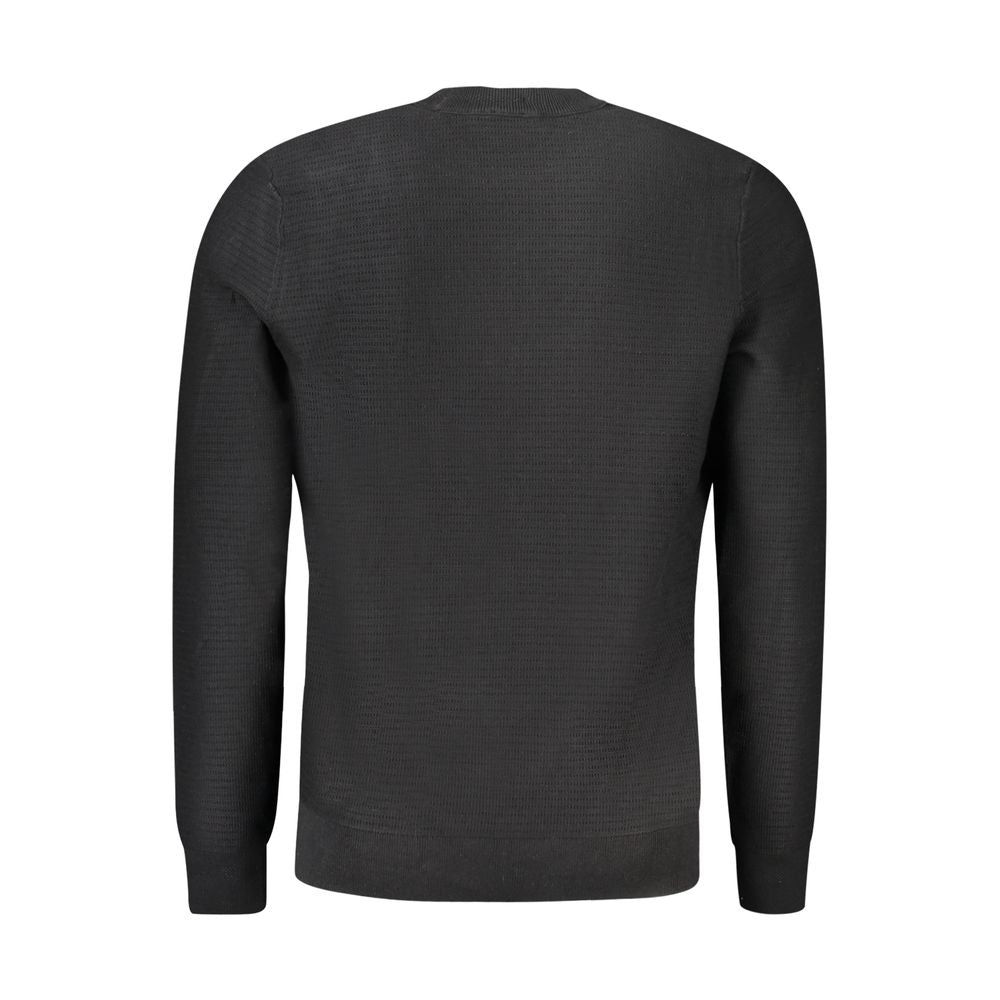 Hugo Boss Schwarzer Baumwollpullover