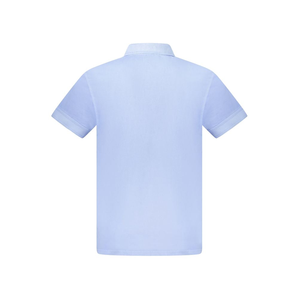 Hugo Boss Hellblaues Baumwoll-Poloshirt