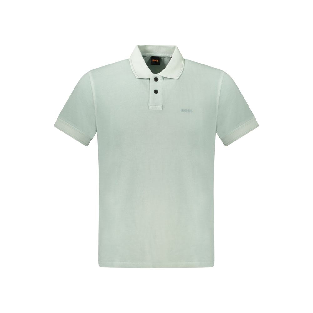 Hugo Boss Grünes Baumwoll-Poloshirt