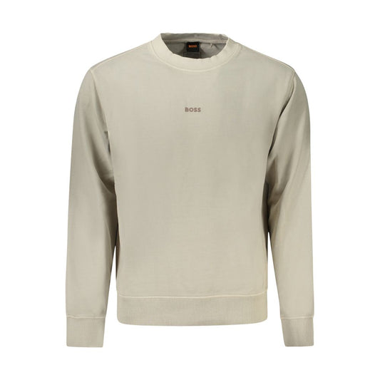 Hugo Boss Beigefarbener Baumwollpullover