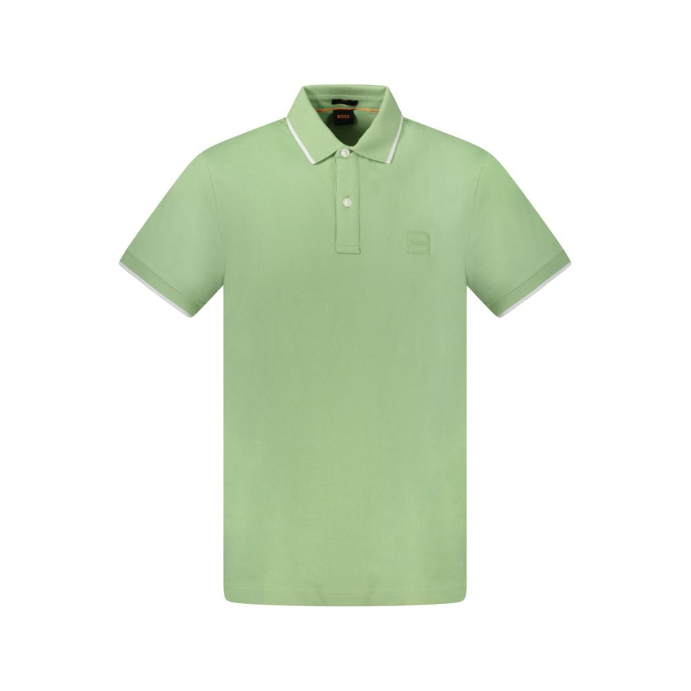 Hugo Boss Grünes Baumwoll-Poloshirt