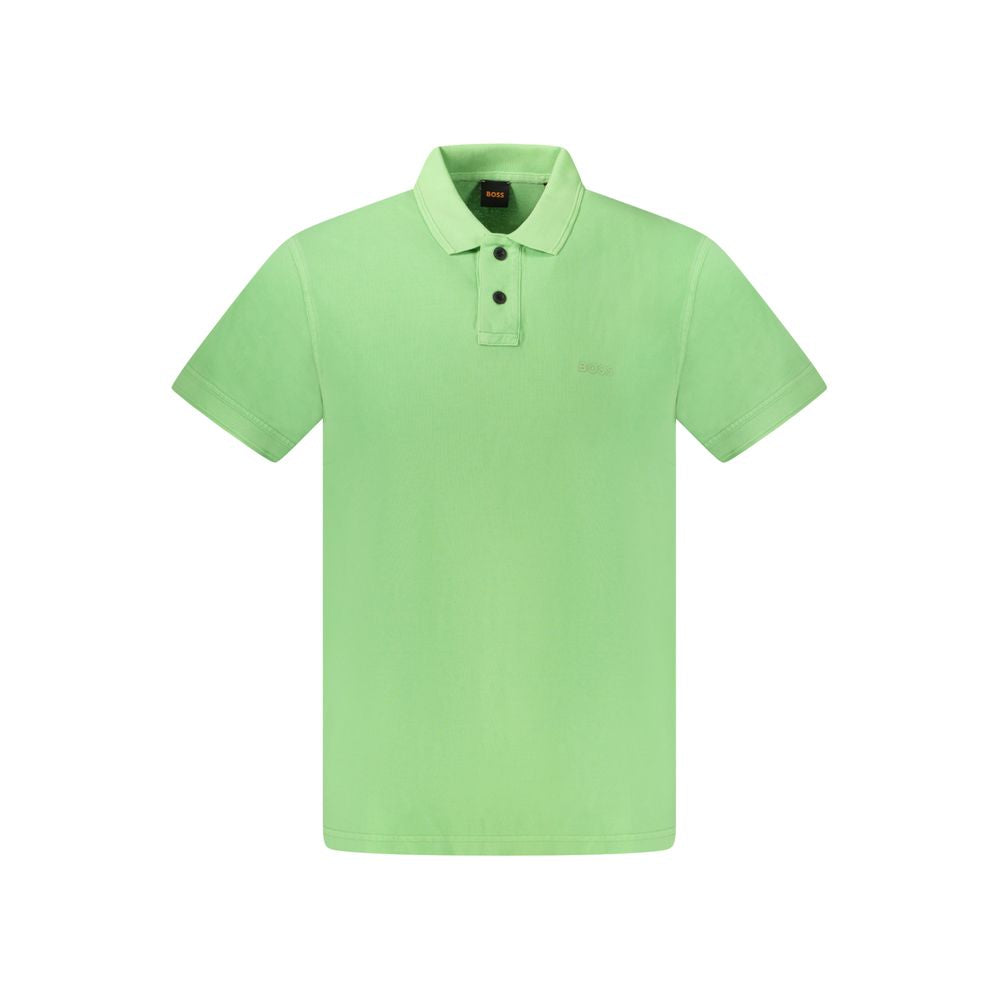 Hugo Boss Grünes Baumwoll-Poloshirt