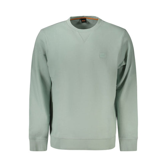 Hugo Boss Grüner Baumwollpullover