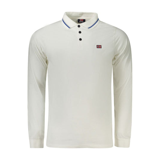 Norway 1963 Weißes Baumwoll-Poloshirt