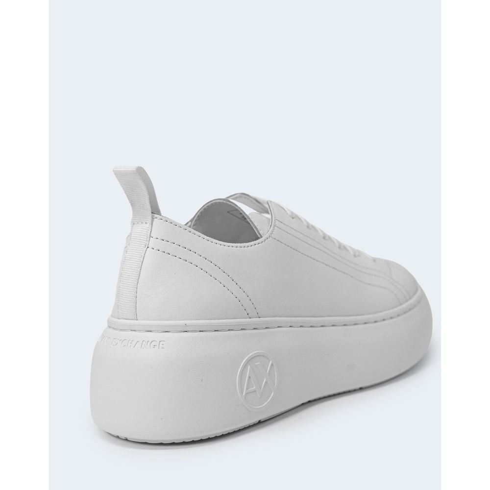 Armani Exchange Weißes Leder Sneaker