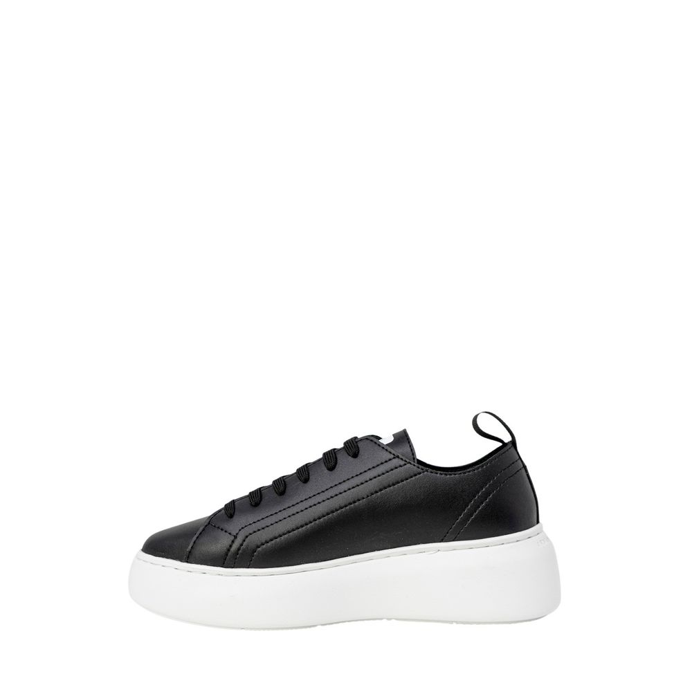 Armani Exchange Schwarzer Synthetikleder-Sneaker