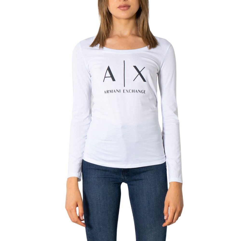 Armani Exchange Weiße Baumwoll-Oberteile & T-Shirt