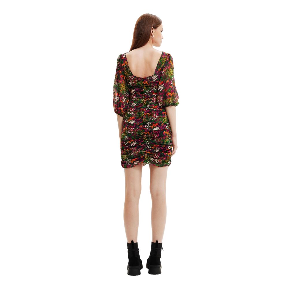 Desigual Grünes Polyesterkleid