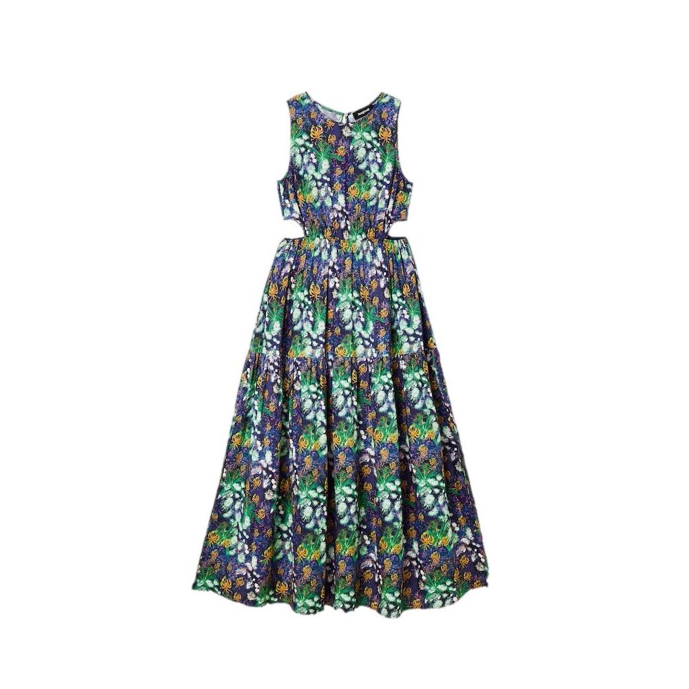 Desigual Blaues Viskosekleid