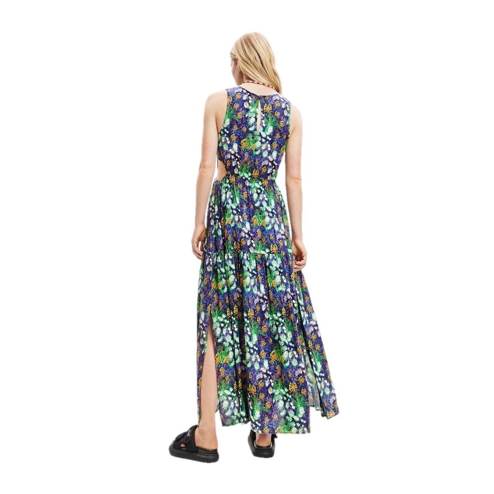 Desigual Blaues Viskosekleid