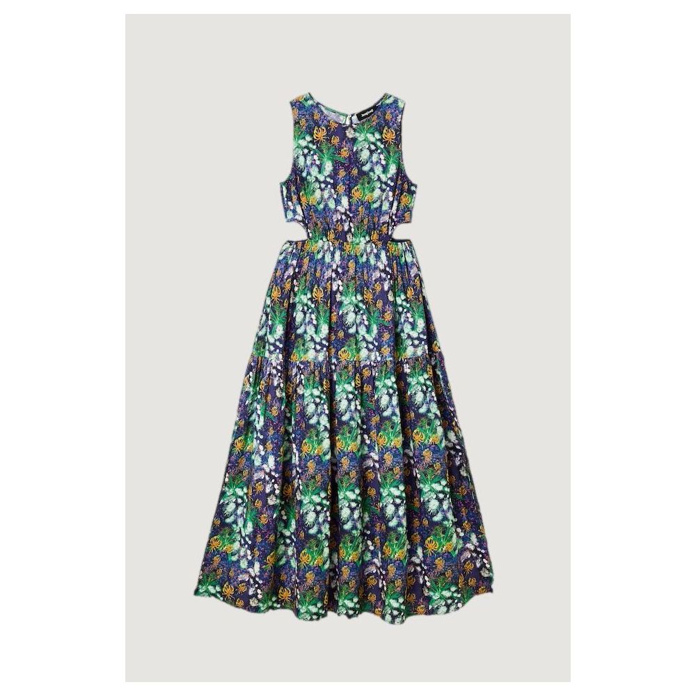 Desigual Blaues Viskosekleid