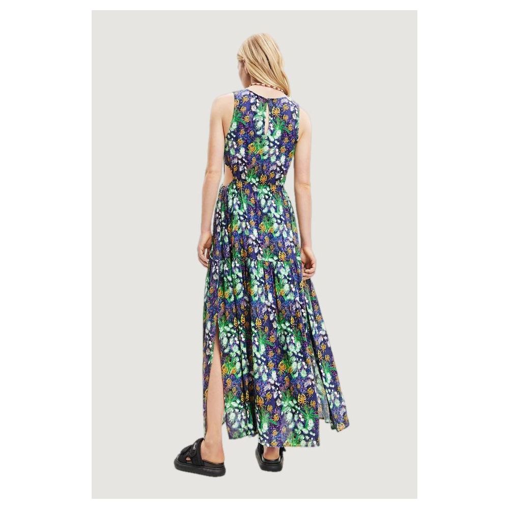 Desigual Blaues Viskosekleid