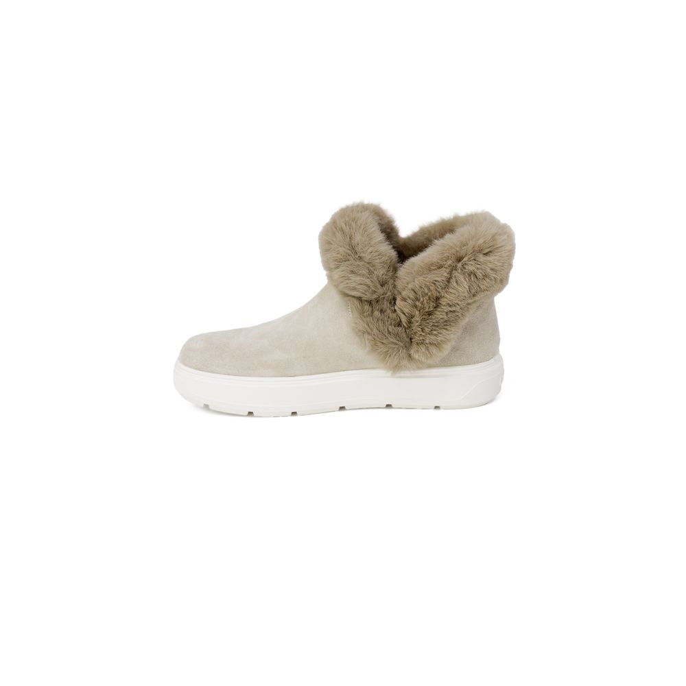 Love Moschino Beige Leder Sneaker