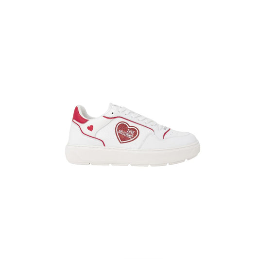 Love Moschino Roter Polyethylen-Sneaker