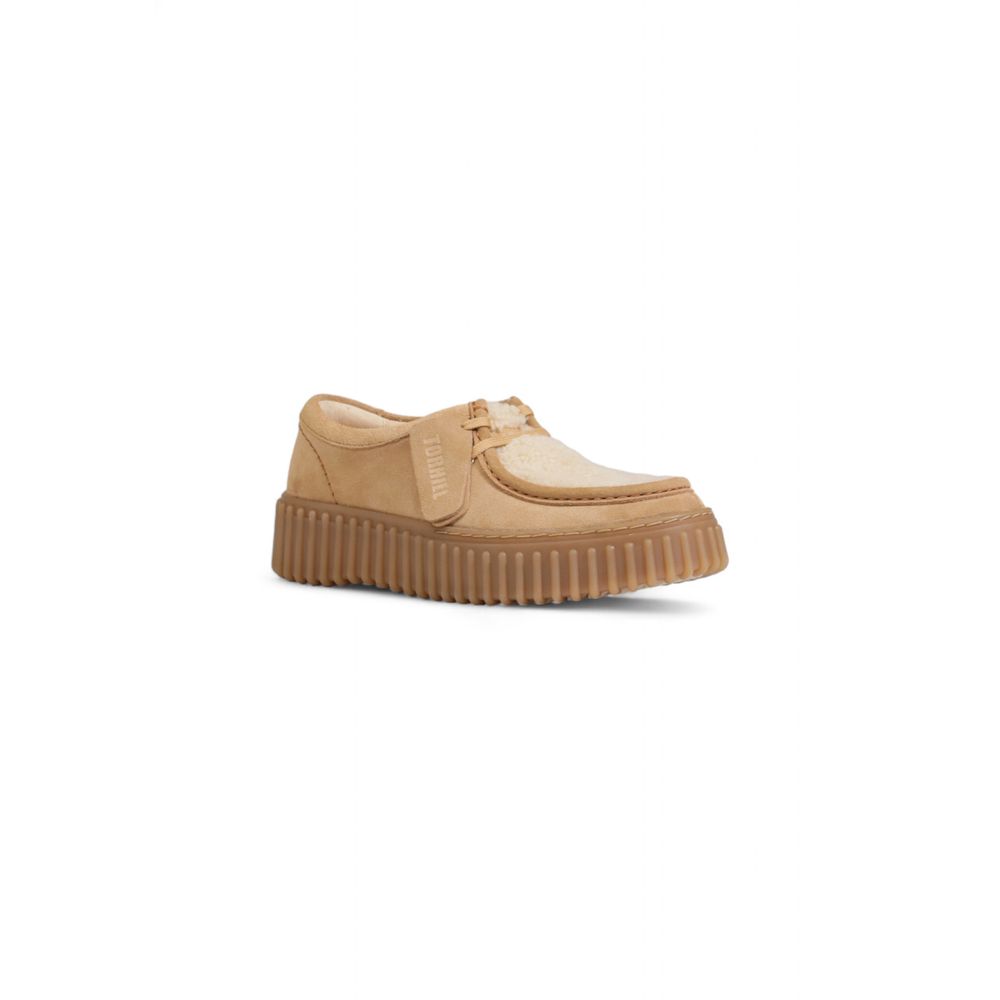 Clarks Beigefarbener flacher Gummischuh