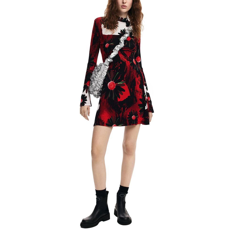 Desigual Rotes Viskosekleid