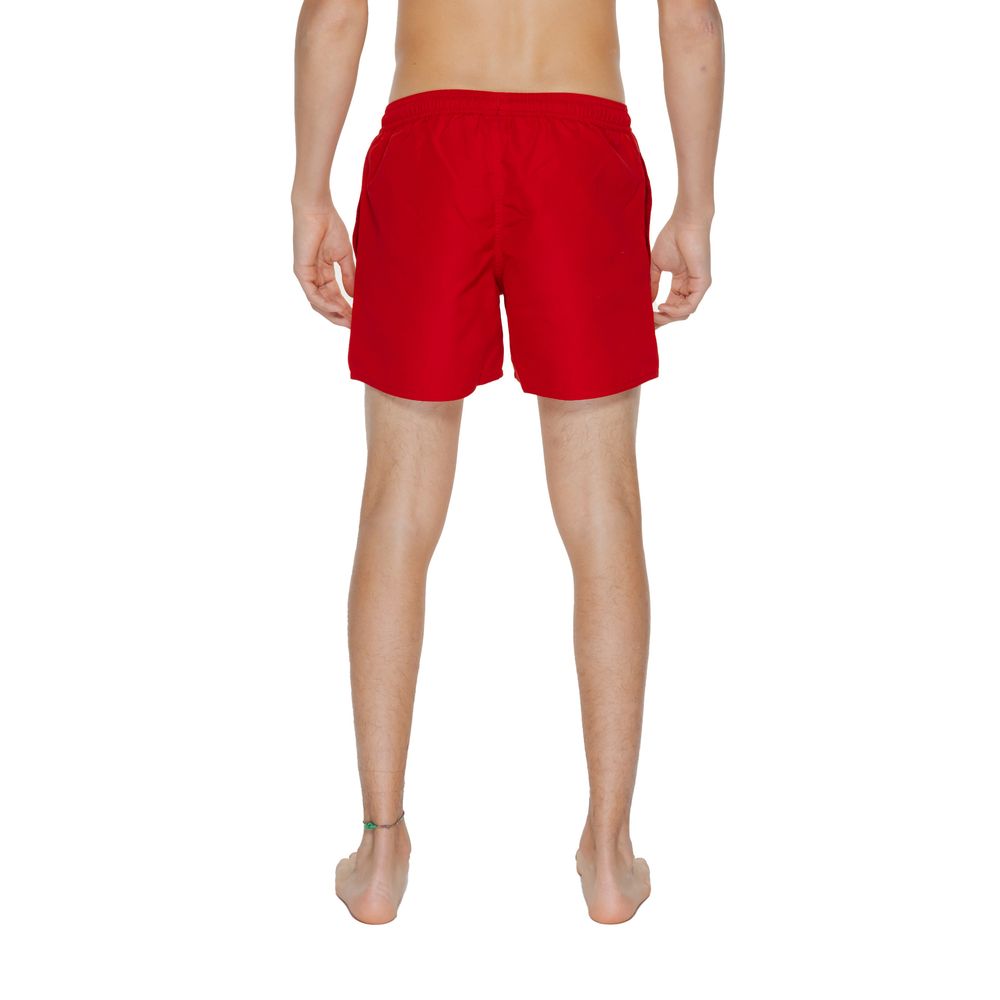 EA7 Emporio Armani Rote Polyester-Badebekleidung