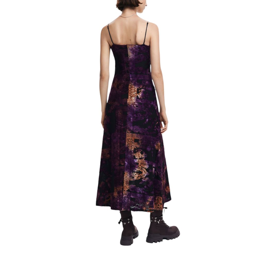 Desigual Schwarzes Viskosekleid