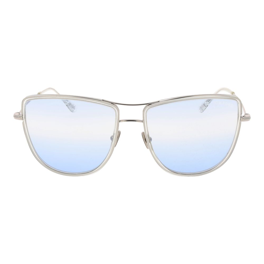 Tom Ford Silberne Frauen-Sonnenbrille