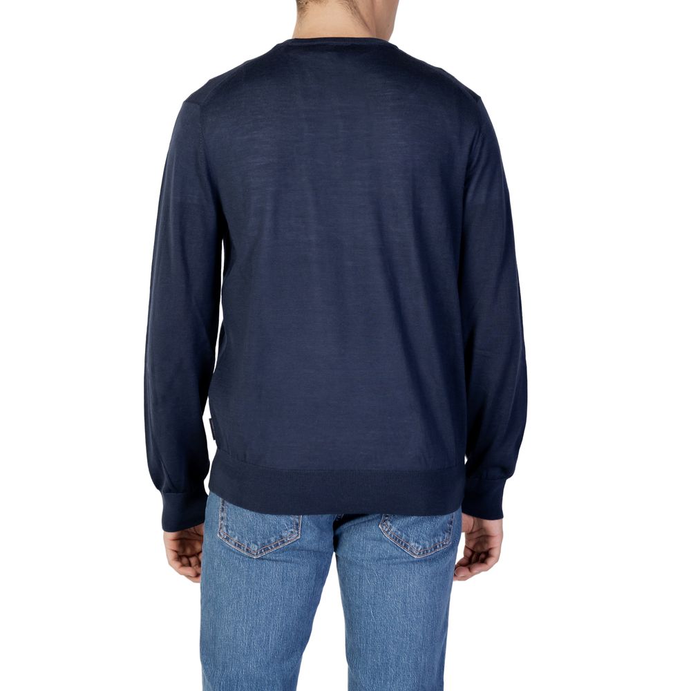 Armani Exchange Blauer Pullover aus Wolle