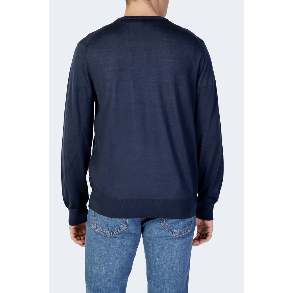 Armani Exchange Blauer Pullover aus Wolle