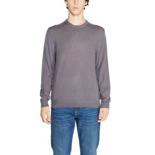 Armani Exchange Grauer Pullover aus Wolle