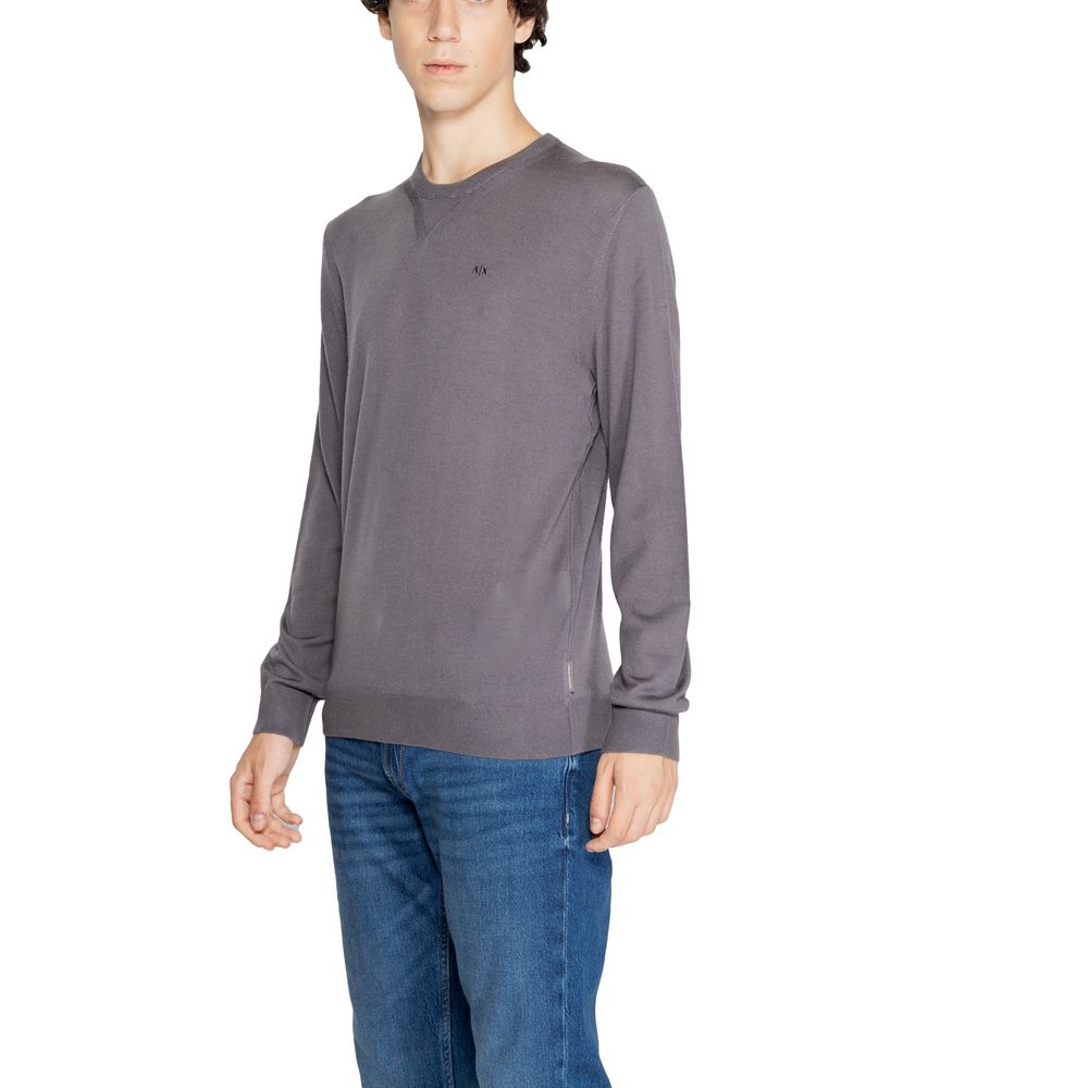 Armani Exchange Grauer Pullover aus Wolle