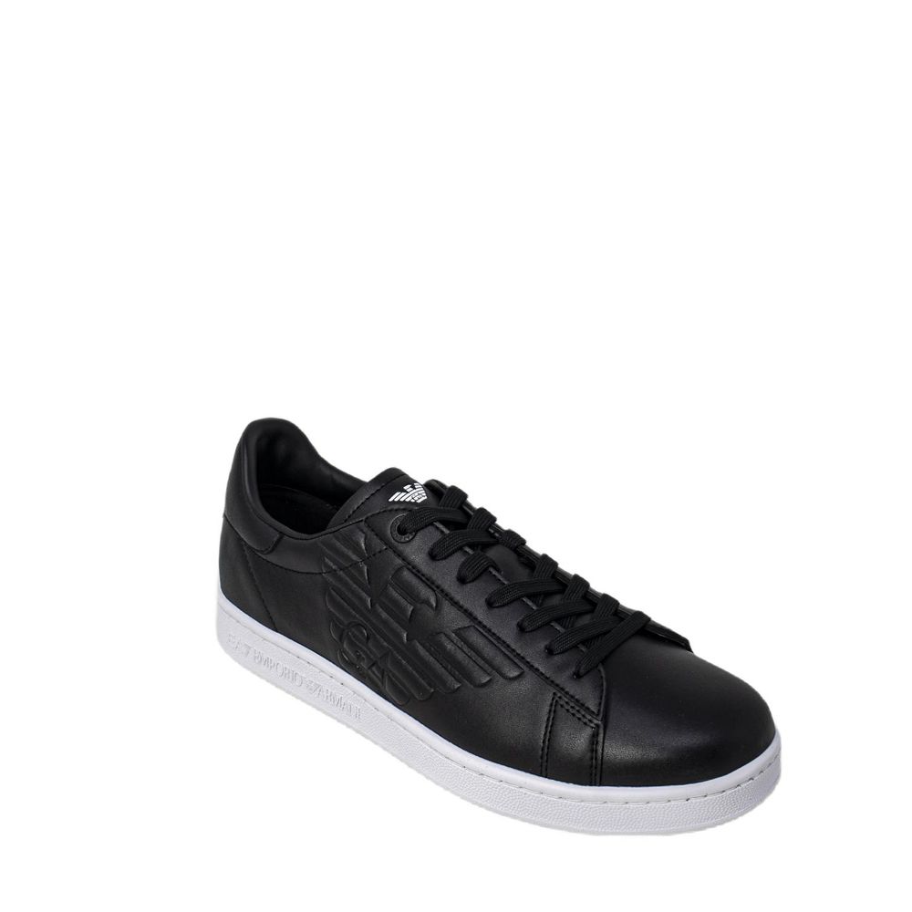 EA7 Emporio Armani Schwarzer und weißer Polyethylen-Sneaker