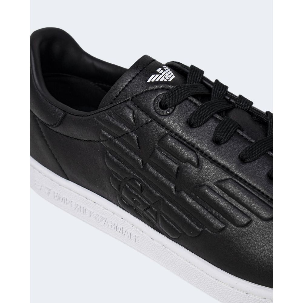 EA7 Emporio Armani Schwarzer und weißer Polyethylen-Sneaker