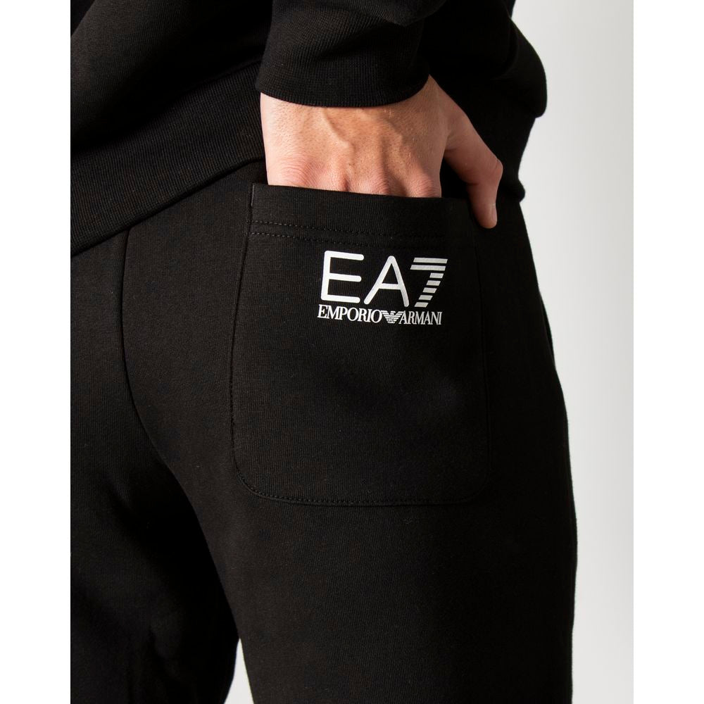 EA7 Emporio Armani Schwarze Baumwolljeans & Hose