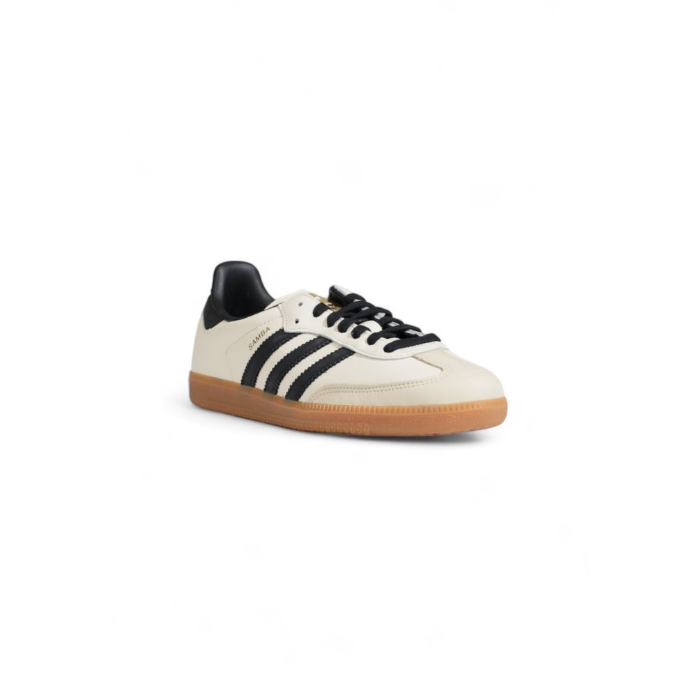 Adidas Cremefarbene Leder-Sneaker