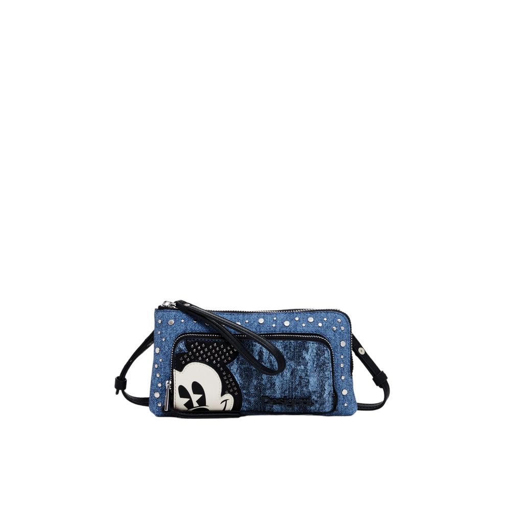 Desigual Blaues Polyethylen-Leder-Accessoire