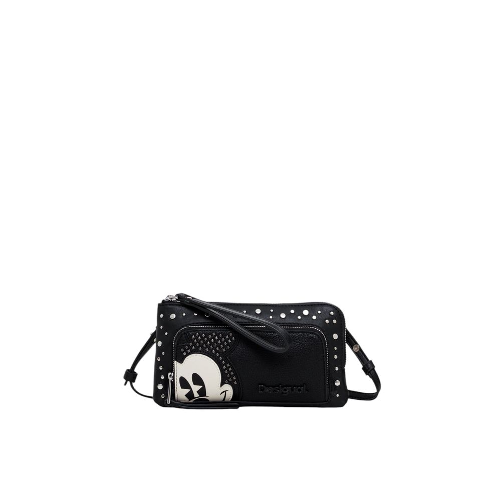 Desigual Schwarzes Polyethylen-Leder-Accessoire