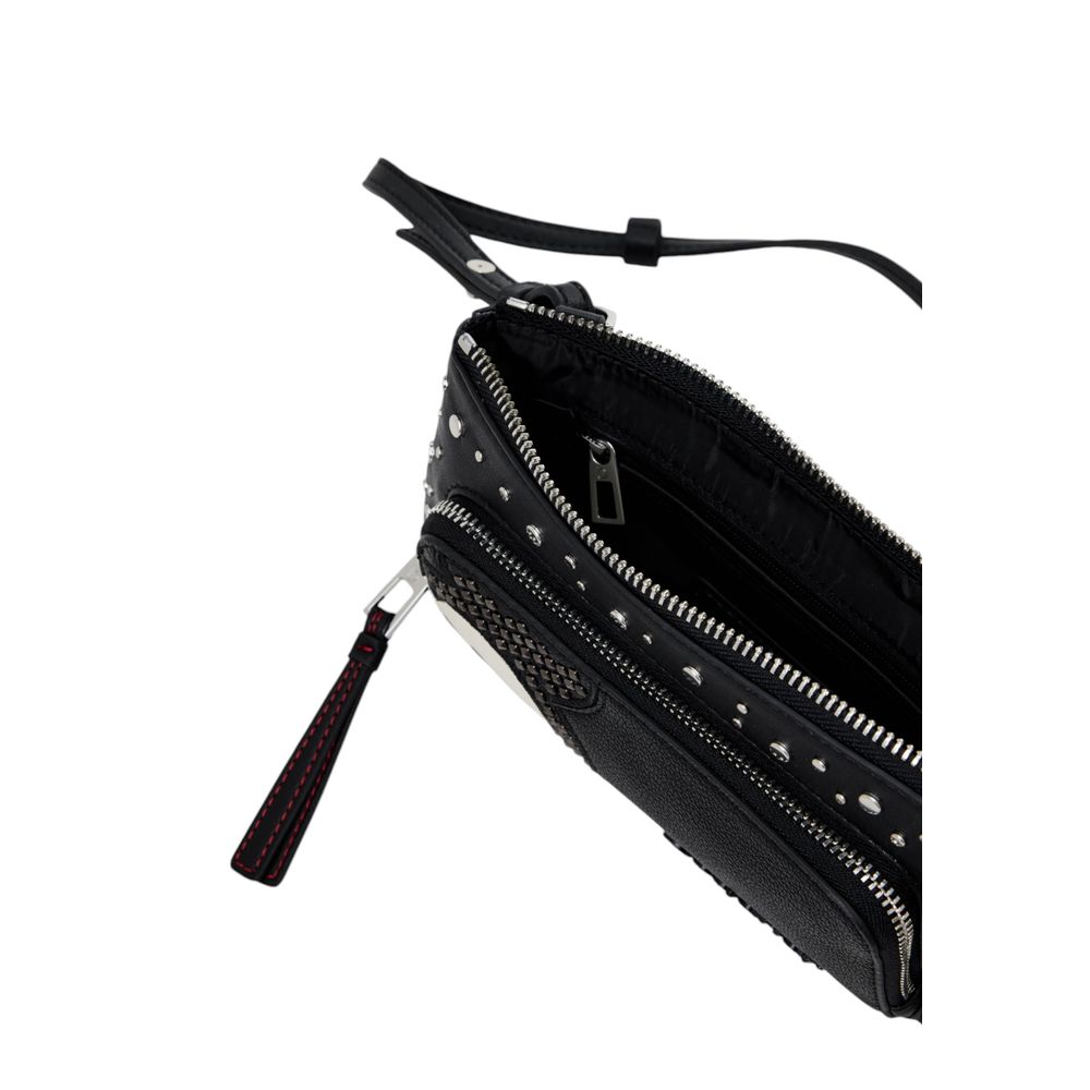 Desigual Schwarzes Polyethylen-Leder-Accessoire