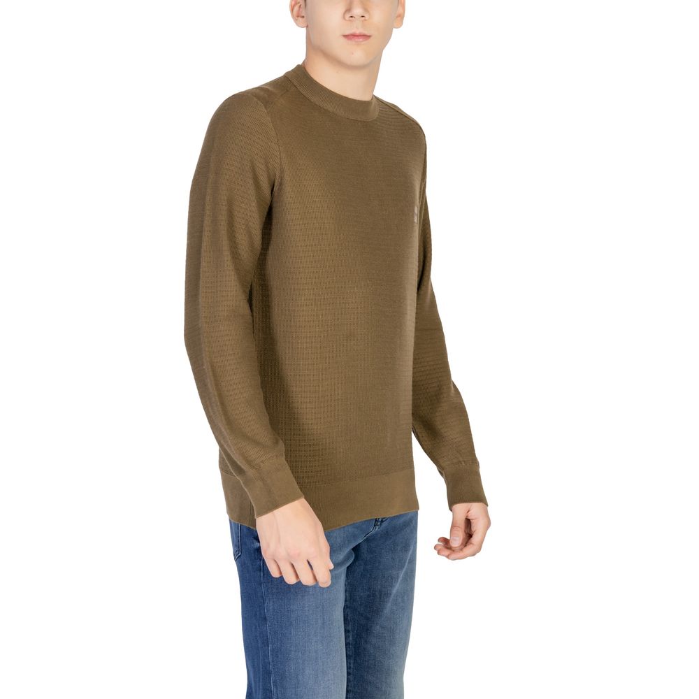 Hugo Boss Grüner Baumwollpullover